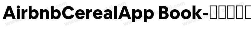 AirbnbCerealApp Book字体转换